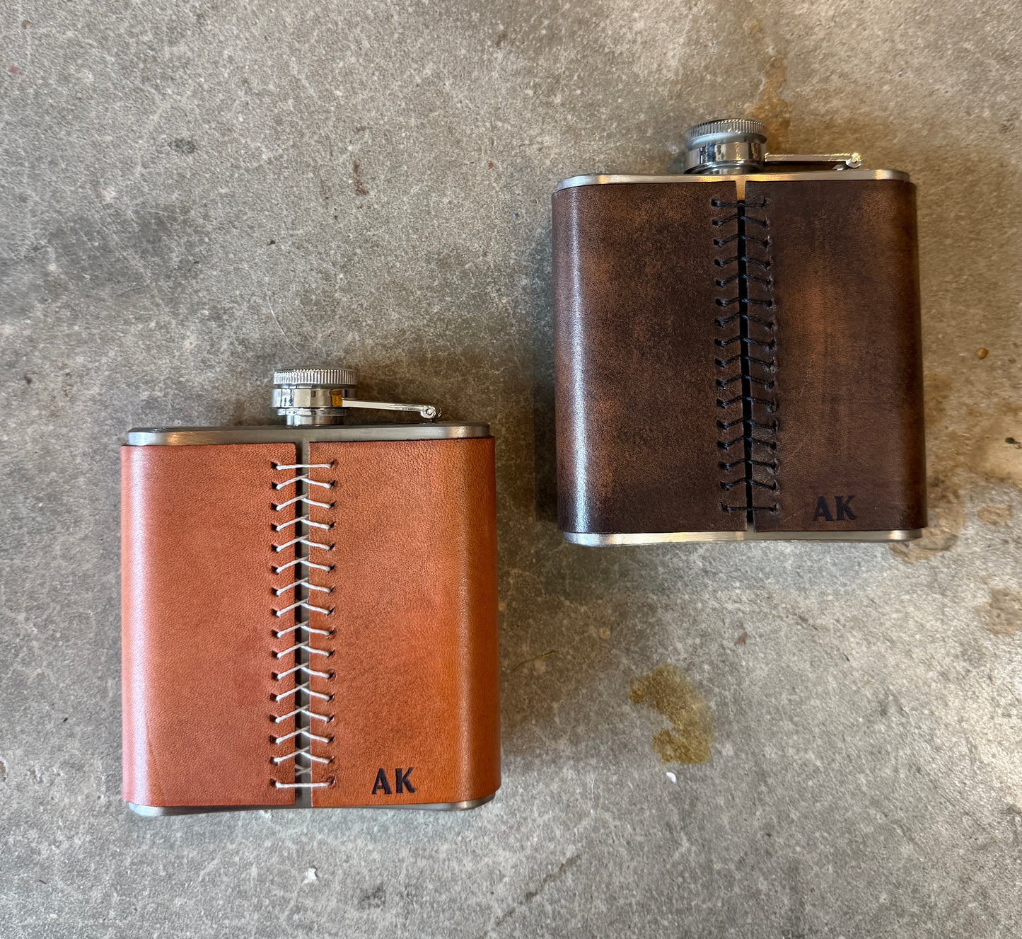 Flask- Engraved American Flag