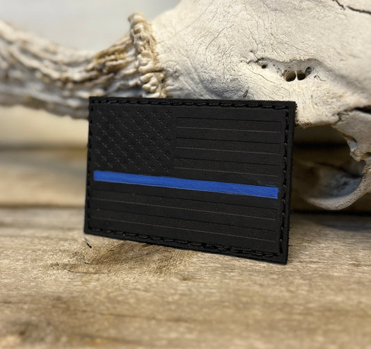 Patch- Thin Blue Line Flag