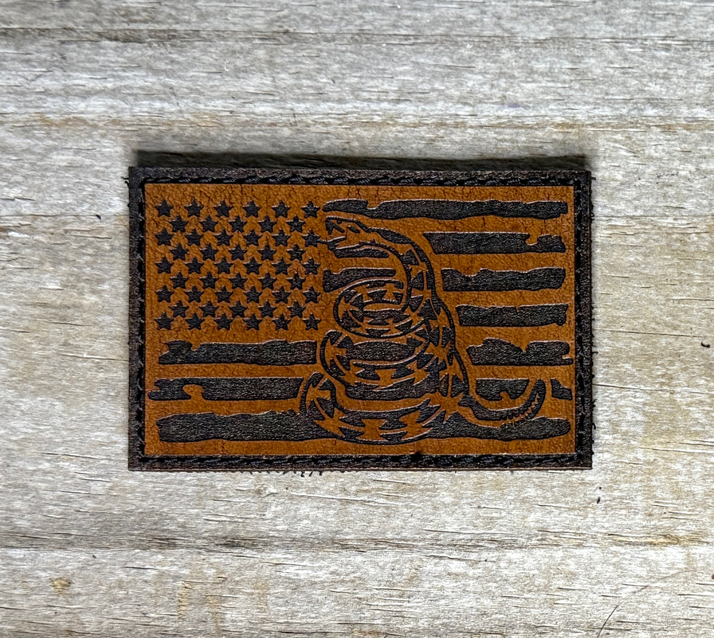 Patch- Gadsden distressed flag