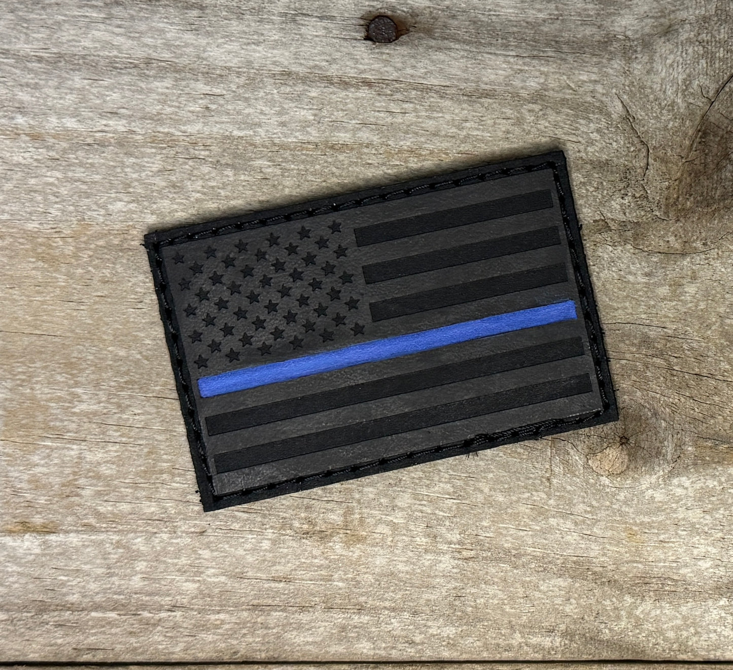 Patch- Thin Blue Line Flag
