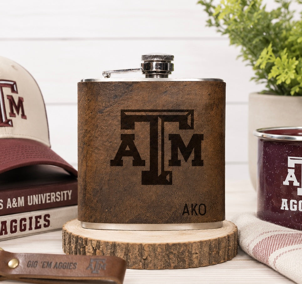Flask - Personalized College Logo