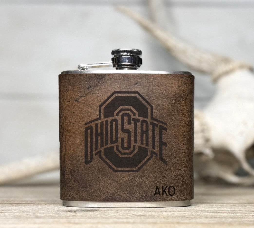 Flask - Personalized College Logo