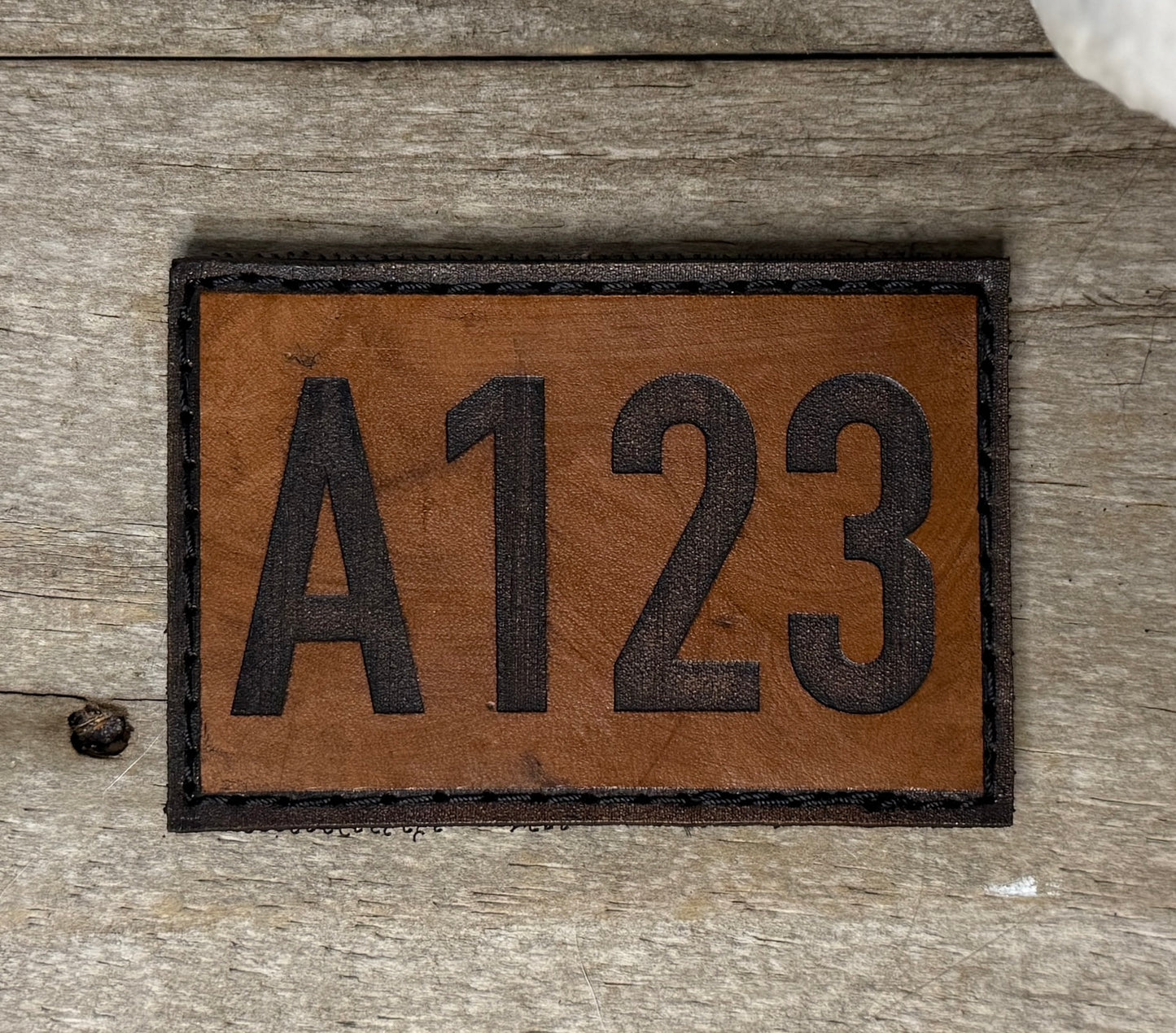 Patch - Custom leather callsign patch