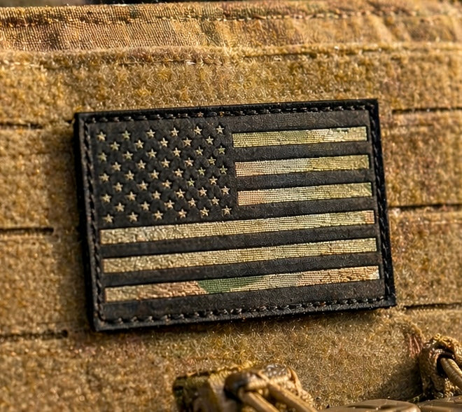 Patch- American flag multicam