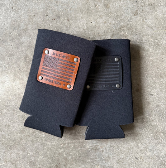 Koozie (slim can)- flag