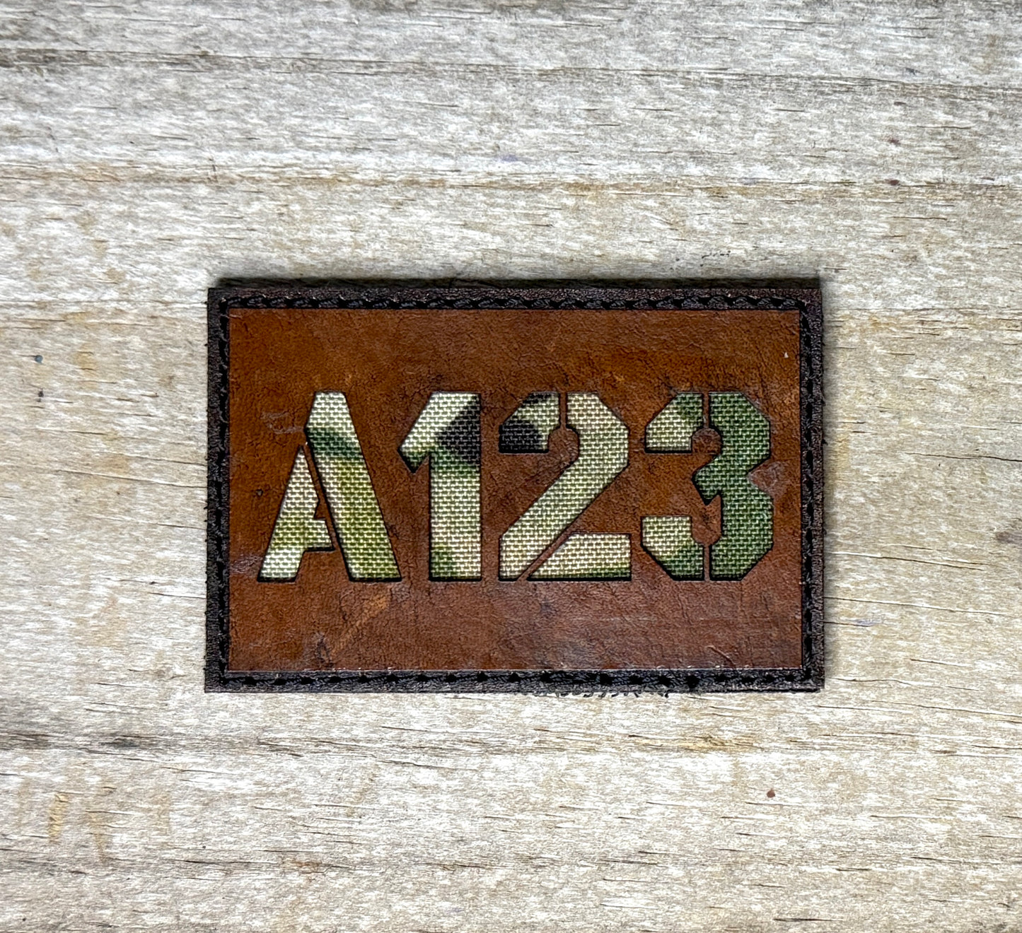 Patch - Custom leather and multicam callsign patch